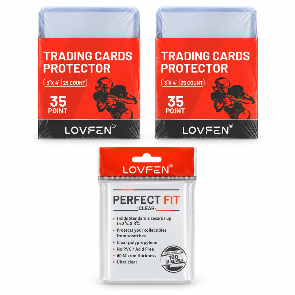 Pack LOVFEN 50 top loaders + 100 sleeves — vue 1