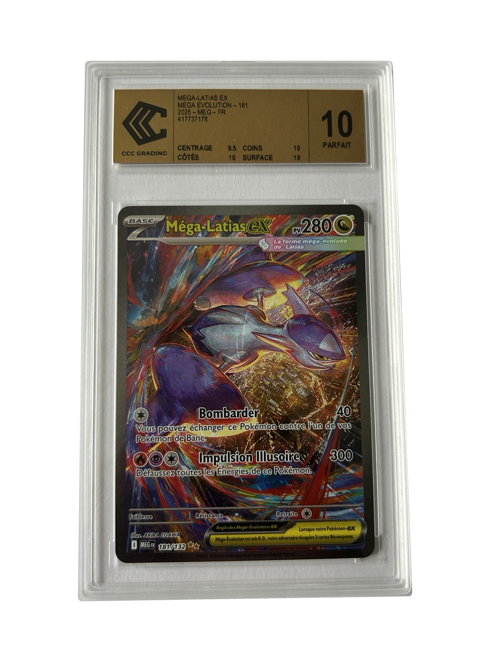 Méga-Latias ex 181/132 — Méga-Évolution — CCC 10 Parfait — Français — recto