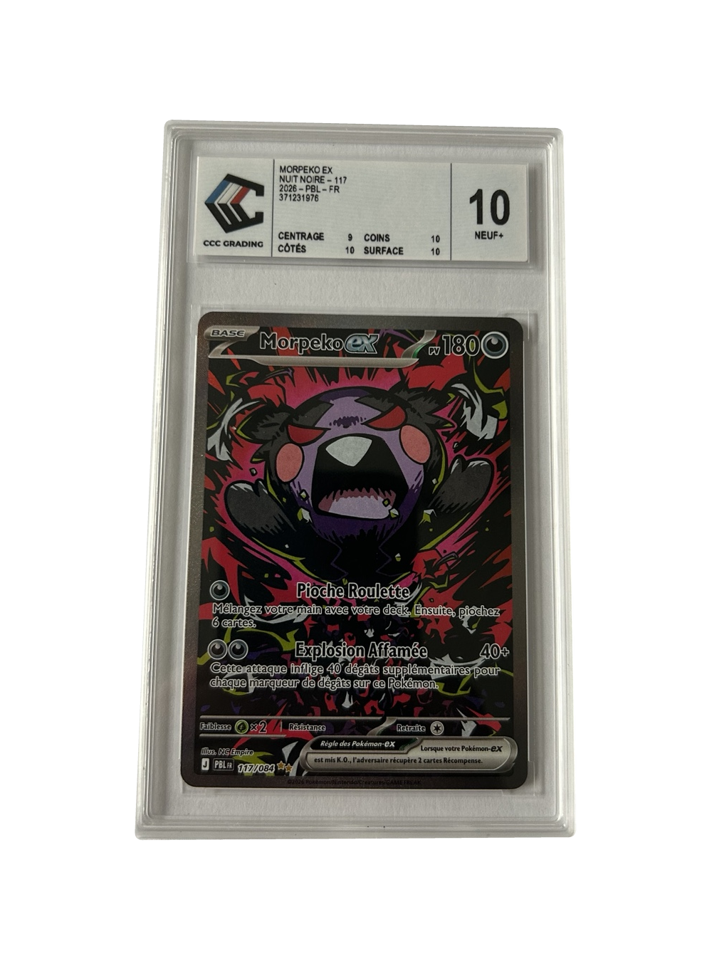 Morpeko ex 117/084 — Nuit Noire — CCC 10 — Français — recto
