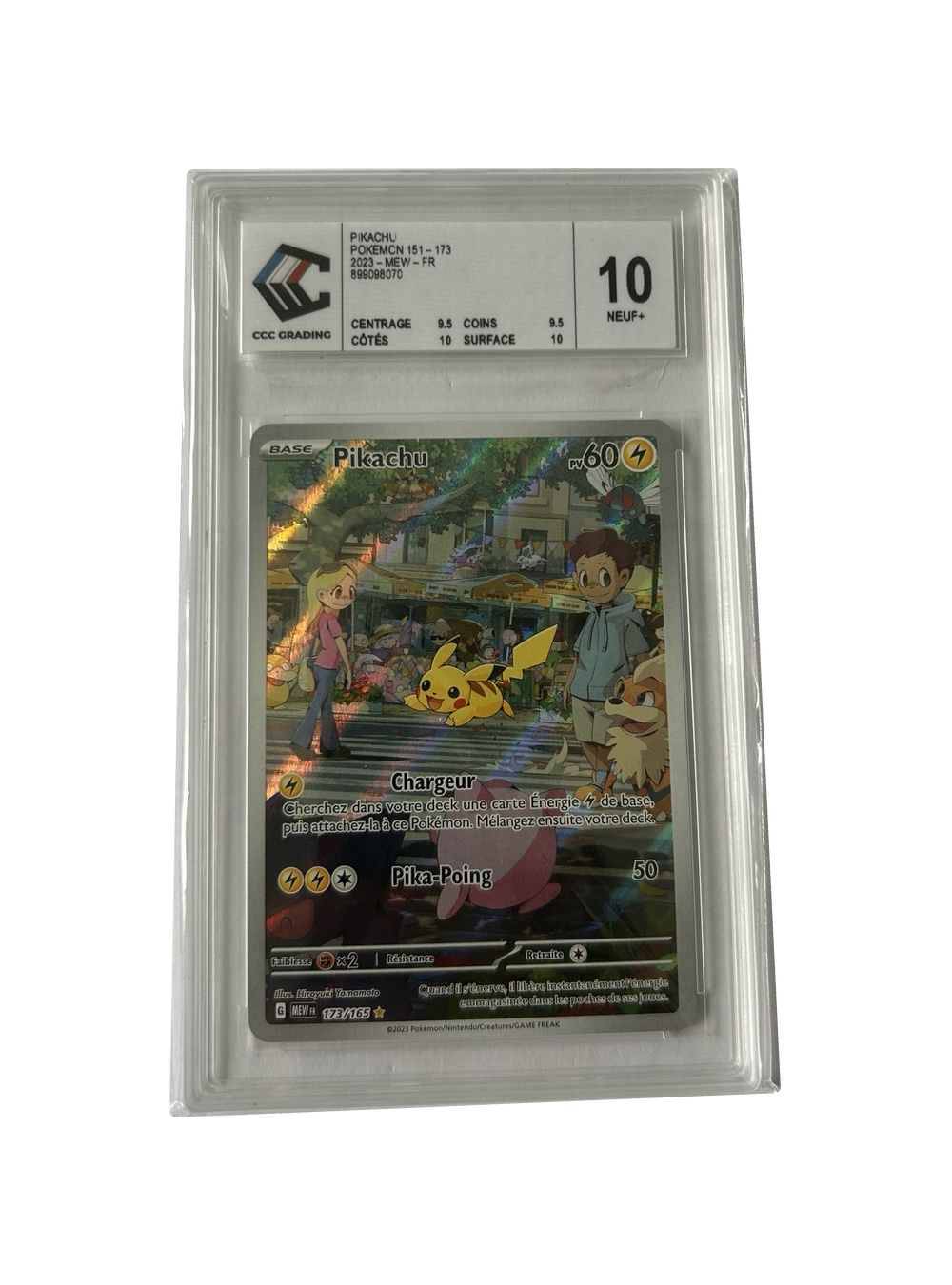 Pikachu 173/165 — Pokémon 151 — CCC 10 — Français — recto