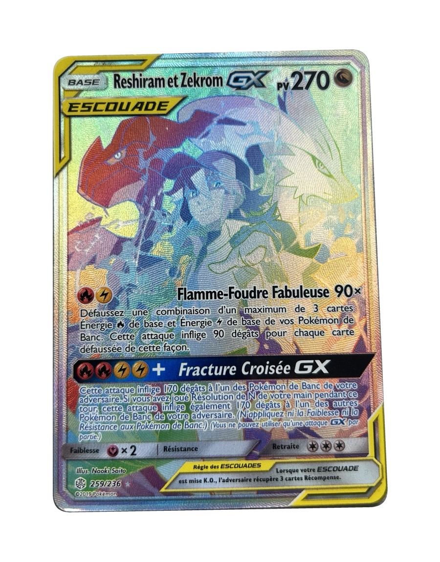 Reshiram et Zekrom GX 259/236 — Français — recto